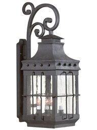 Dover 4-Light Exterior Wall Light in Natural Bronze.